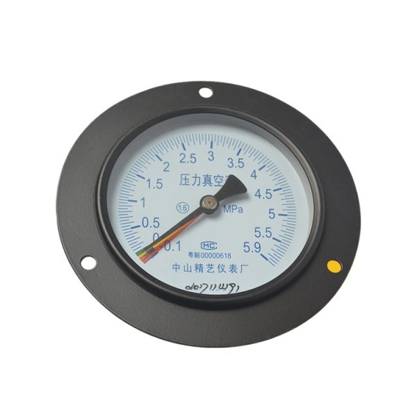精艺 YZ-100ZT Pressure Vacuum Gauge (-0.1~5.9MPa 1.6 Accuracy) for HVAC Systems Replaces 00000618 - Изображение 2