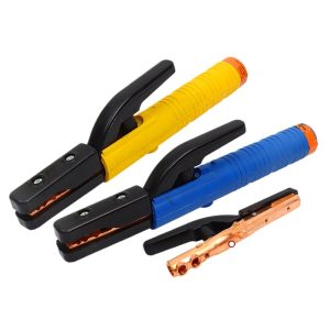 Heavy Duty Industrial Welding Electrode Holder (800A) with Brass Forged Body and Anti-Scald Handle, Replaces Old Weld Clamps