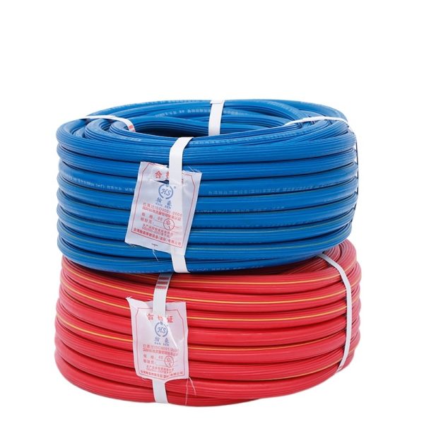 Hanshan Two-Glue One-Line Oxygen Acetylene Hose (Red/Blue, Flexible, Puncture-Resistant) for Welding & Industrial Gas - รูปภาพ 2