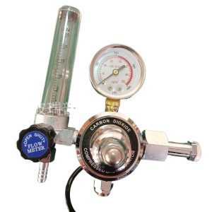 Full Brass 36V/110V/220V Electric Heated CO2 Regulator for MIG Welder CGA320 Inlet