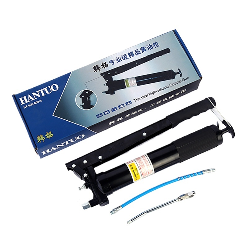 Manual Grease Gun 600cc Heavy Duty Hand Operated Grease Pump with Steel Tip and Thickened Spring for Excavators and Engineering Machinery - Image 3