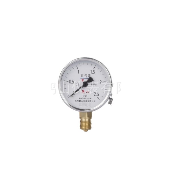 Oxygen Pressure Gauge YO60 (0-2.5 MPa, 60mm Diameter, Radial Connection, 2.5 Accuracy) for Automated Instrumentation, Replaces 1703121060-30
