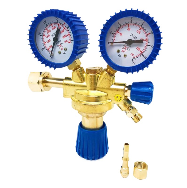Premium Brass Acetylene Regulator with Dual Gauges (2.5-25MPa) for Gas Welding & Cutting Systems for German Standard LPG - Image 3