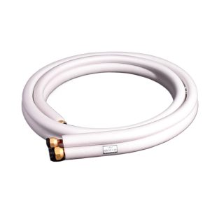 Split AC Copper Tube Extension Pipe Kit (12.7mm x 0.6mm + 15.88mm x 0.7mm) - 3 Meter Insulated Copper Line Set for 5P HVAC Systems, Universal Fit
