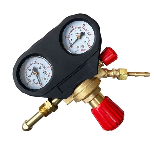 European Style Acetylene Pressure Regulator Gauge All-Copper Thickened Shockproof Anti-Drop for Welding Cutting - Изображение 3
