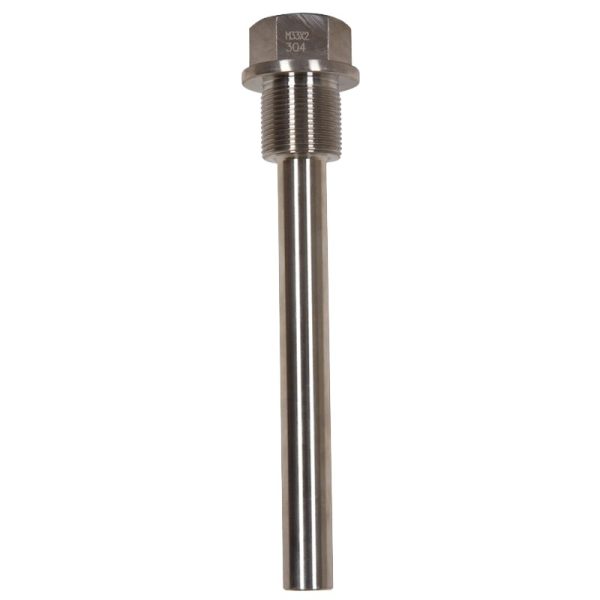 304 Stainless Steel Thermowell (M27*2, NPT1/2, G3/4, M16*1.5 External/Internal Thread) for Bimetal Thermometers - Изображение 3