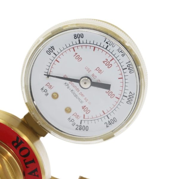 Portable Acetylene Pressure Regulator Single Stage Dual Gauge Low Pressure Brass for Gas Welding Cutting - Image 3