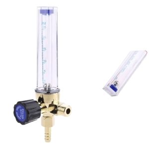 Argon CO2 Flow Meter Gas Regulator Pipe Welding Pressure Gauge 0-25 PM for TIG Welder Parts