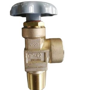 Oxygen Cylinder Valve QF-42 (WP20 Brass) for 40L Oxygen Tanks and CO2 Bottles