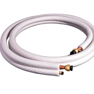 Universal Purpose Copper Pipe Air Conditioning Extension Tube (6.35mm / 15.88mm thick with insulation) for small 3-HP Outdoor AC Units, Replaces YD-3m small 3p-BSK-190329-5