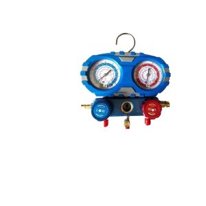 Automotive AC Refrigerant Manifold Gauge Set (Impact Resistant, Dual Pressure) for Car Air Conditioning Systems
