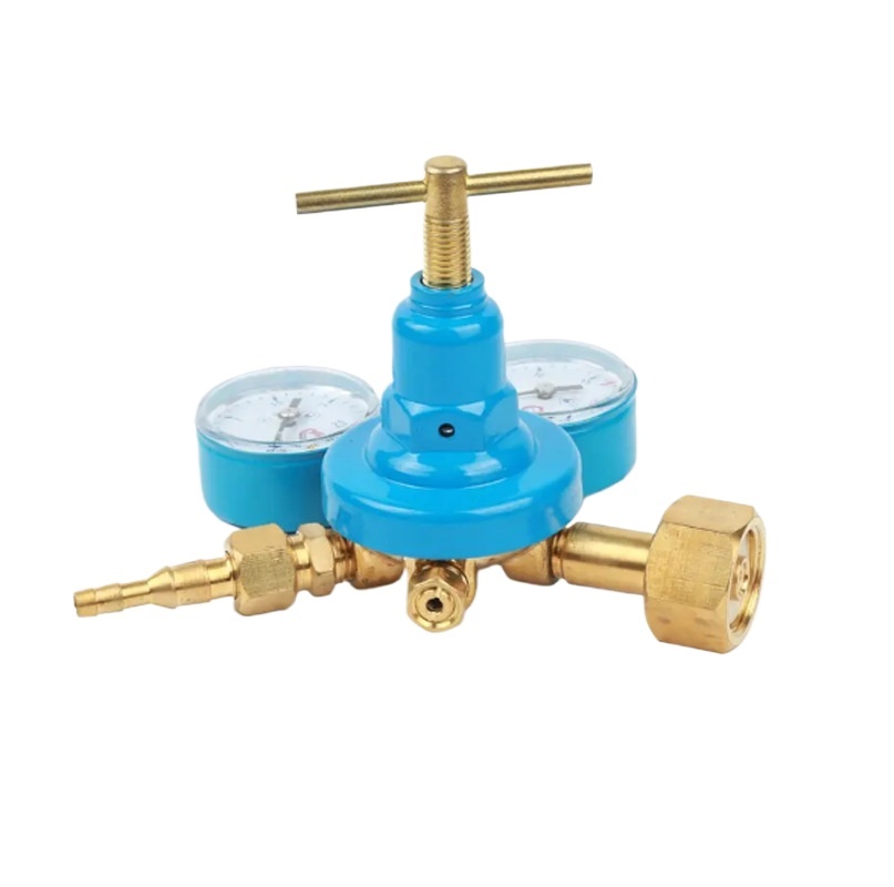 Portable Oxygen Pressure Regulator with Dual Gauges for High Pressure Applications - Image 2