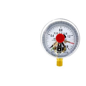 Electric Contact Pressure Gauge YX-100 (0-1.6Mpa, 100mm) for Water Pump Automatic Controller, Oil Hydraulic, Water Pressure and Vacuum Systems