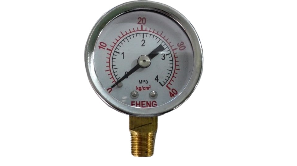 Analog Pressure Gauge (0-4 MPa, 40mm Dial, Radial Thread) for Water/Oil Pumps, HVAC Systems, Replaces YS Y40 - Image 2
