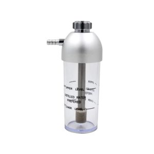 High Temperature Resistant Reusable Oxygen Inhaler Humidifier Bottle Aluminum Alloy Humidifier Cup for Humidifier ATO-1