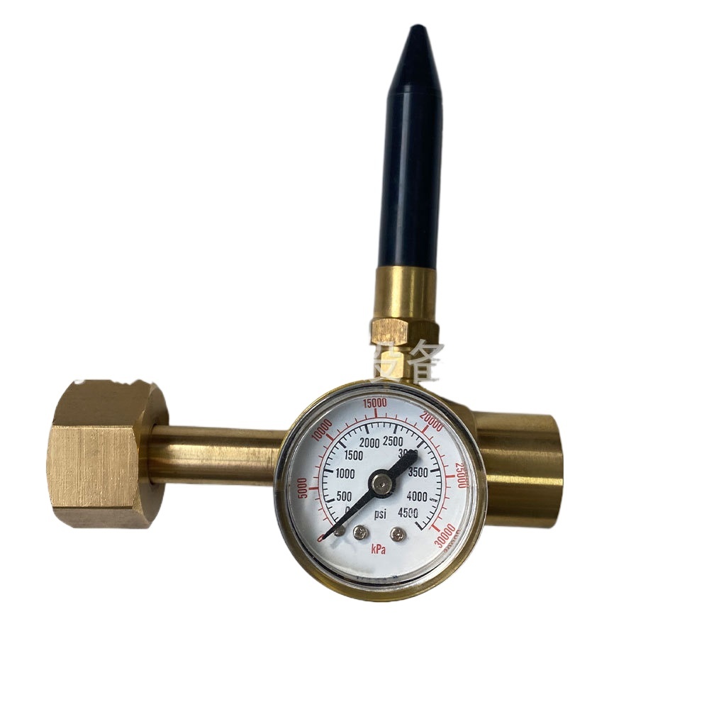 Professional G3/4 Helium & Hydrogen Gas Regulator with Gauge for Balloon Inflation - Durable Pressure Reducer Valve - Image 3