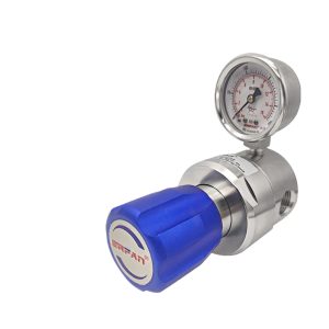 High Flow Pressure Reducing Valve 316L Stainless Steel with Hastelloy Diaphragm (CE Certified) for O2, N2, H2, He, Air, Ar, Co2, C2H2 Mixed Gas Systems Replaces EF-R11L-3P