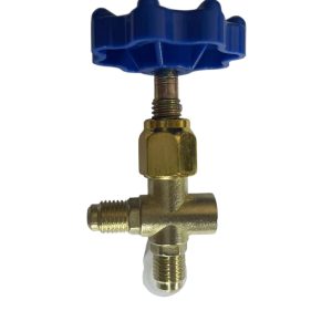 Refrigerant Charging Valve 466 Single Table Manifold Gauge for HVAC Systems, Replaces 466