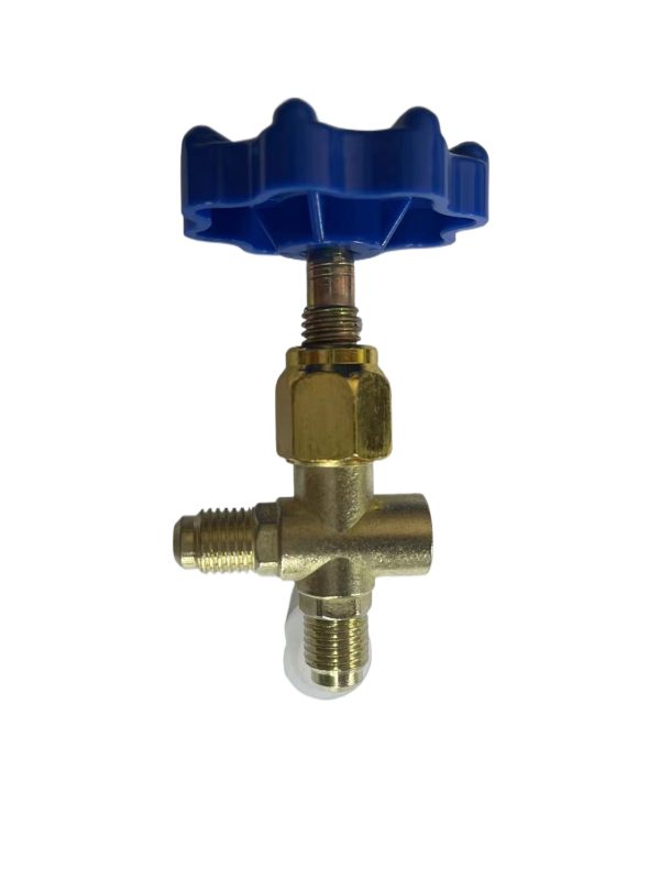 Refrigerant Charging Valve 466 Single Table Manifold Gauge for HVAC Systems, Replaces 466