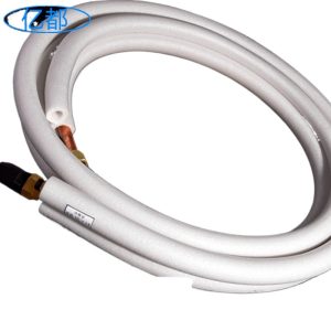 Durable Pre-Insulated White Copper Pipe (9.52*0.6+15.88*0.7) for Split Air Conditioner Systems, 3HP Unit