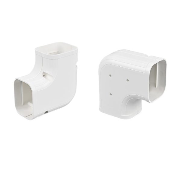 Horizontal PVC AC Line Set Cover Elbow (WTG160120-C) for Mini Split & Central Air Conditioning Systems, Replaces WTG160120-C