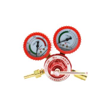 Acetylene Pressure Reducer with Protective Cover (YQE03-B, 0-3 MPa) for Industrial & Mechanical Factory Use
