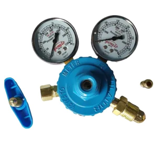 Welding Argon Regulator Double Gauge (0-3500psi, 0-25L/Min) for Argon Gas Tanks - Imej 3