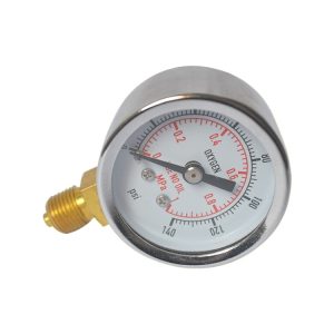 Radial Mount Oxygen Pressure Gauge (0-1 MPa/0-140 psi, Dia 40mm, M10*1) for HVAC Systems