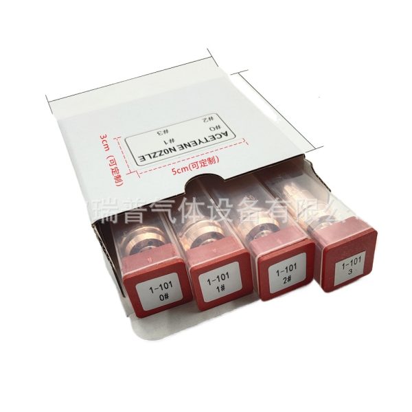 1-101 American Style Acetylene Cutting Nozzles Kit, 0-3# Copper Tips for Gas Cutting Torch, 4-Pack Combo Set - 이미지 2