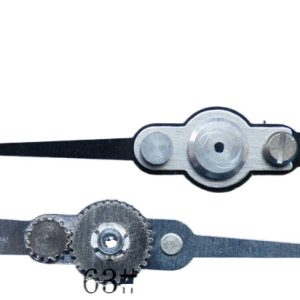 Y63-200 Pressure Gauge Zeroing Pointer Assembly, High/Low Pressure Adjustable Red Oil Gauge Nozzle, Center Distance 38mm, Total Length 61.5mm, Replaces 1163#