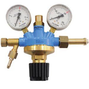 GLOOR Oxygen Regulator Dual Gauge Pressure Reducer (0-25Mpa Inlet, 1.25Mpa Outlet) for Welding Systems