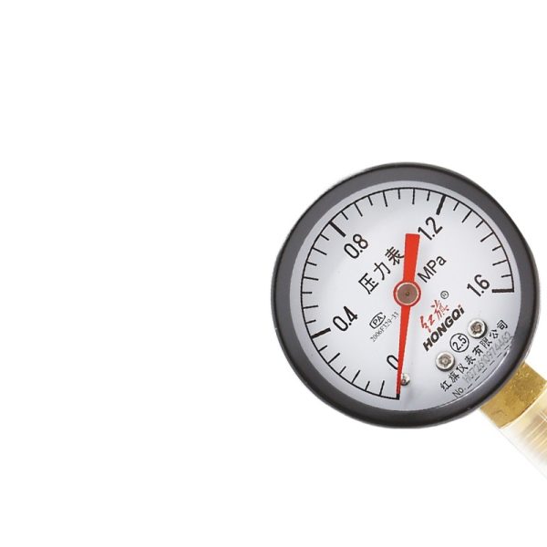 Hongqi Y-50 Radial Axial Pressure Gauge Water Oil Gas Meter 2.5 Accuracy Class - Imej 2