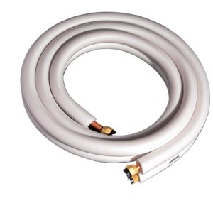 Factory Supply White Insulated Copper Pair Coil Line Set (1/2" & 1/4" ID) for AC Systems (1.5P-2P Units) - Pre-flared & Ready-to-Install