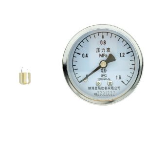 Axial General Pressure Gauge Y-60Z Series 0-1.6MPa For Water/Gas/Oil/Hydraulic Replaces OEM Part No. 2201227