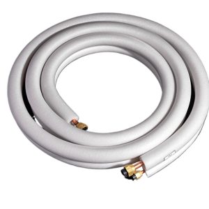 Pearl White Insulated Copper HVAC Line Set (6.35x0.6mm + 9.52x0.6mm) for HVAC Air Conditioning Systems