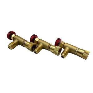 HVAC Refrigerant Charging Safety Valve (Pure Copper, Durable, Anti-Freeze, Leak-Free) for R22 and R410A Systems
