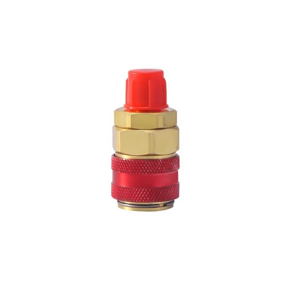 R134a AC Refrigerant Quick Coupler High/Low Side Adapter (Metal Material, Easy to Install) for Automotive HVAC System - Image 3