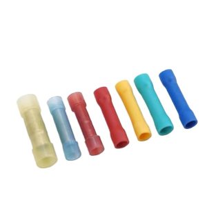 Insulated Butt Connectors for Wires (Red, Blue, Yellow) - For Electrical Wiring Applications