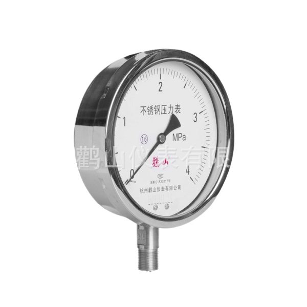 Y150BF Radial Stainless Steel Pressure Gauge (0-4 MPa, 1.6 Precision) for Industrial HVAC Systems - Image 2