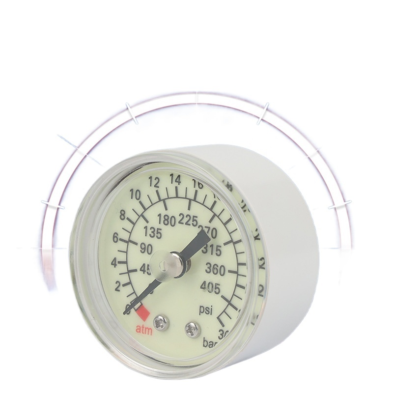 Luminous Dial Balloon Inflation Pressure Gauge 40mm Axial Plastic Shell, 0-40 ATM/PSI for Medical Applications - Image 2