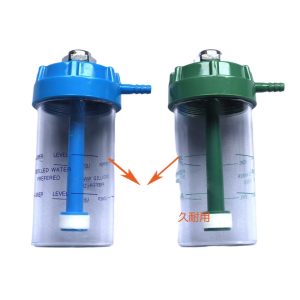 Medical Oxygen Inhaler Humidifier Bottle with PC Polymer Material, Durable and Drop-Resistant, for Oxygen Pressure Regulators