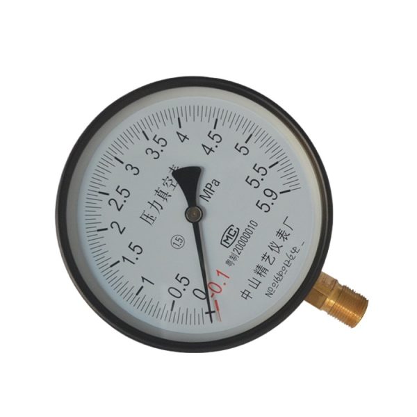 Pressure Vacuum Gauge YZ-100 -0.1 to 5.9 MPa for HVAC Systems - Image 5