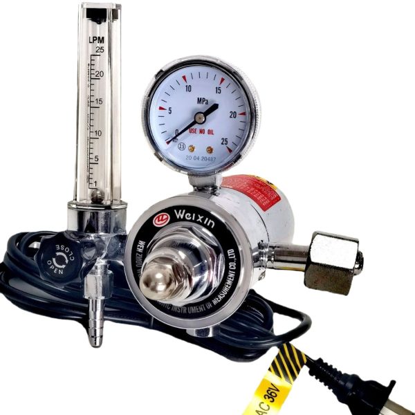 CO2 Pressure Regulator with Flow Meter (0-25 LPM, 0-25 MPa) for CO2 Gas Applications