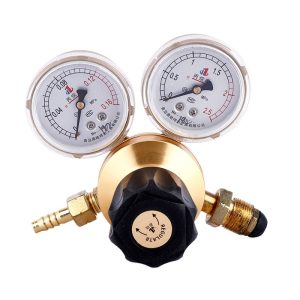 Propane Pressure Regulator Gas Regulator Valve with Dual Gauges (0-0.16 MPa & 0-2.5 MPa) for Propane Tanks