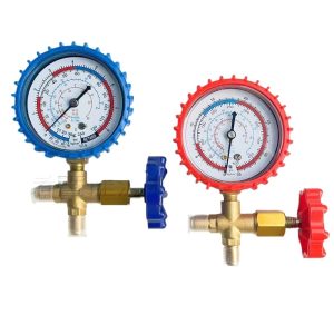 HVAC Refrigeration Manifold Gauge Set (0-17.5kg Low Pressure, 0-35kg High Pressure) for R12/R22/R134a/R404a Freon, CT-466 Model