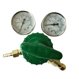 Oxygen Pressure Reducer Regulator (200bar / 2900psi Max Pressure, 25L/min Flow, Dual Gauges) for Oxygen Acetylene Welding & Cutting