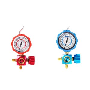 Refrigerant Pressure Gauge Mianifold for R22 R134a R410A Professional HVAC System Testing