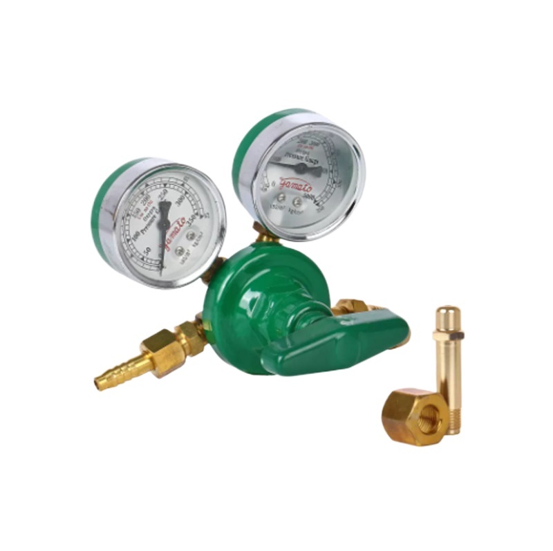 Oxygen Pressure Regulator Yamato OR16 with Dual Gauges and Hose Barb for Standard Oxygen Cylinders - Image 2