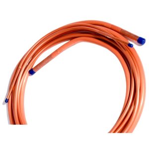 Universal AC Refrigeration Copper Pipe Extension Tube (6.35mm OD*0.6mm Wall + 12.7mm OD*0.6mm Wall) for Central Air Conditioning Systems