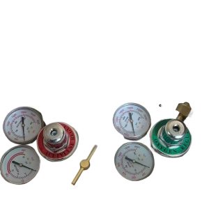Portable Gas Cylinder Regulator Set Oxygen Acetylene Dual Gauge Pressure Reducer for CGA540 CGA200